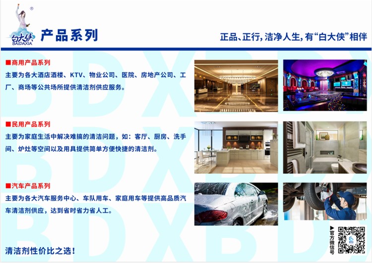 白大俠清潔劑系列